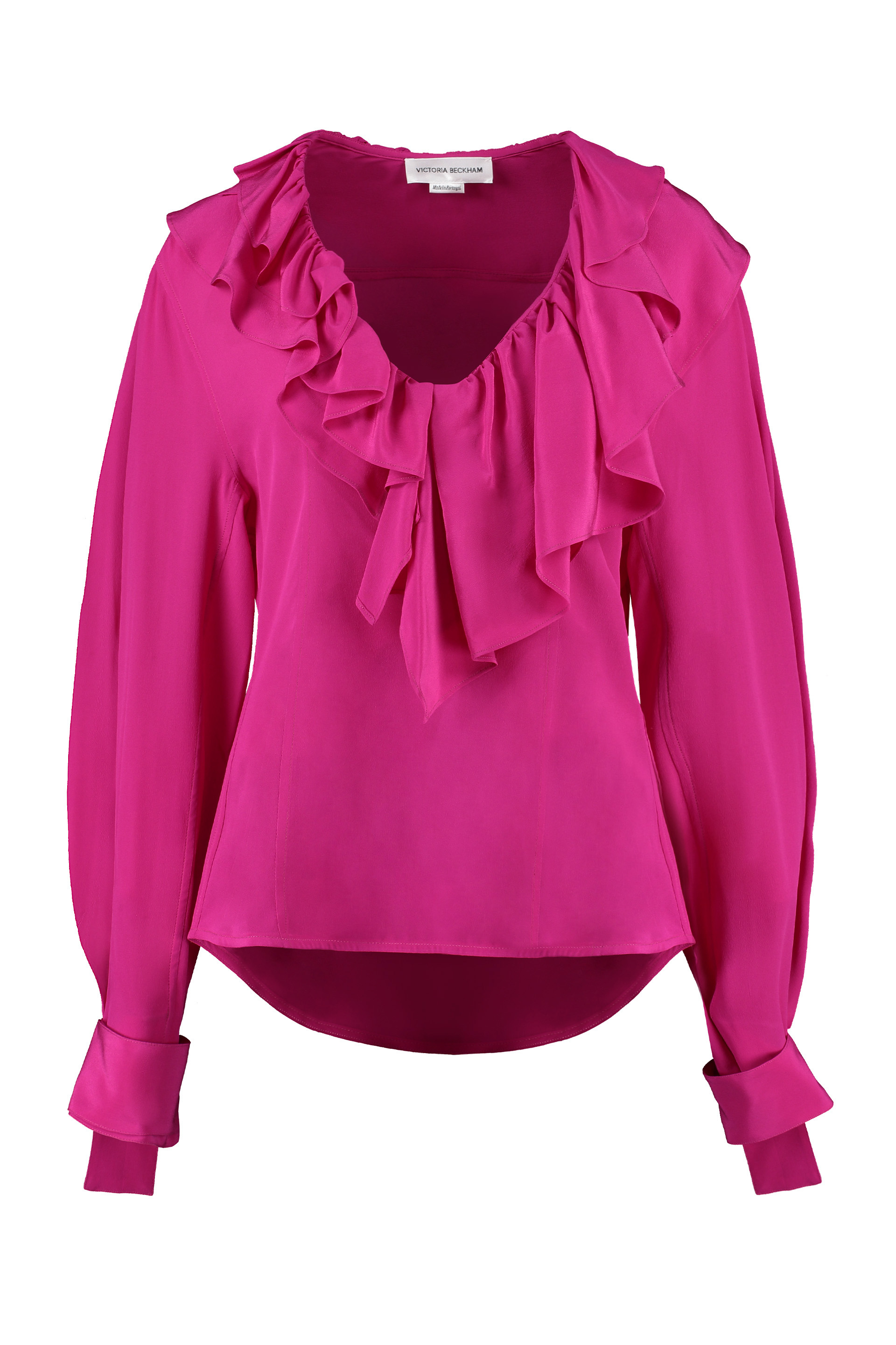 Victoria Beckham Ruffled Silk Blouse - UK 6