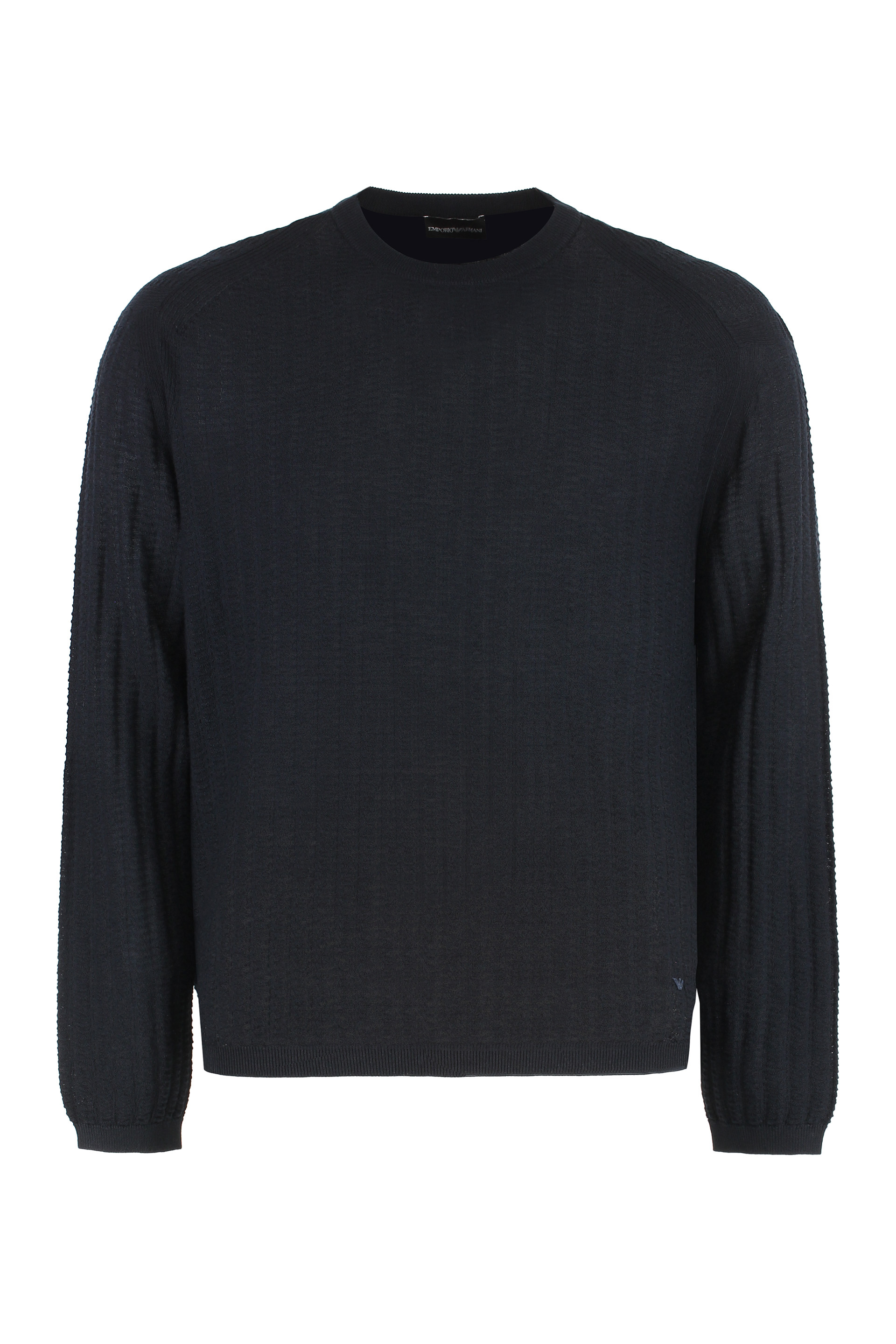 Emporio Armani Wool-Blend Crew-Neck Sweater - M